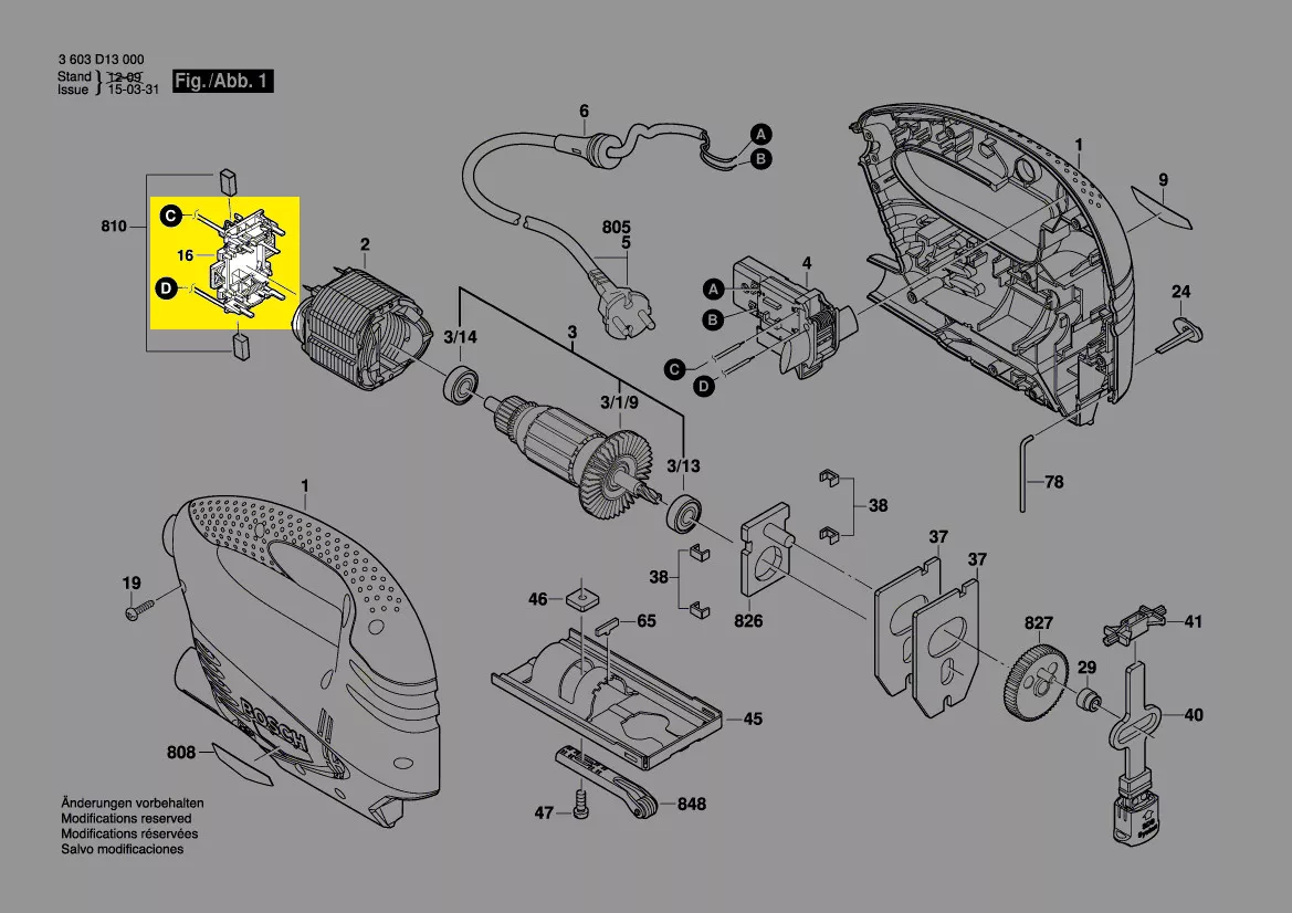 Couronne porte balais réf. 2 609 005 742 Bosch